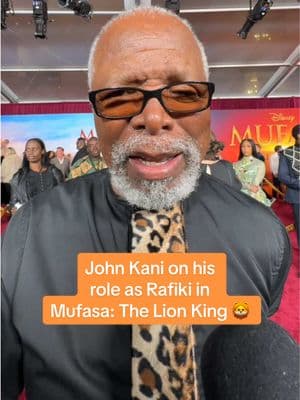 Seven kids, ten grandkids, and one legendary Rafiki 🦁 Hear his wisdom roar to life in #Mufasa: The Lion King at #DolbyCinema. #JohnKani #LionKing #Disney #Premiere #MovieTok #MoviesToWatch 