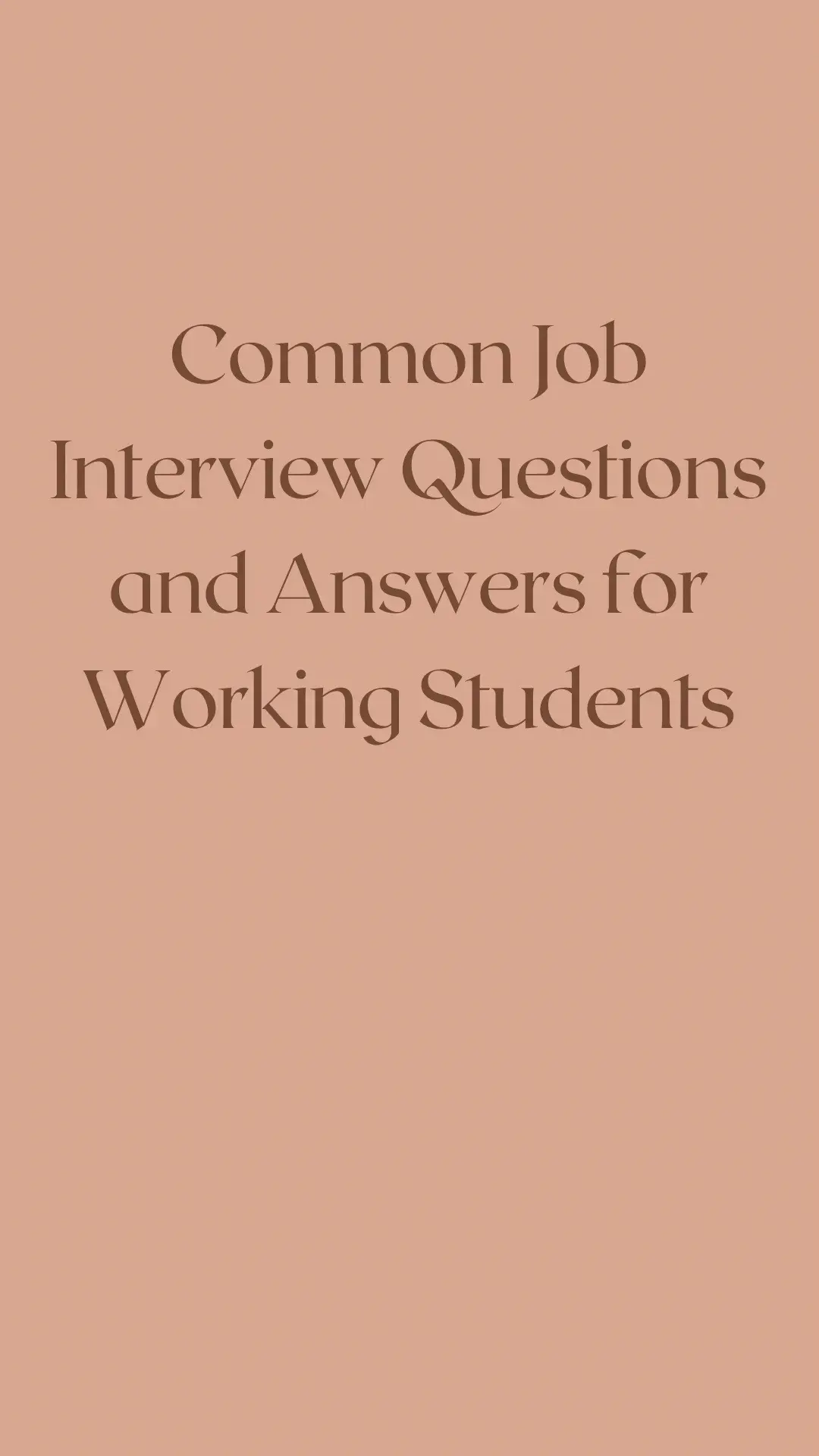 remember how you deliver your response is more important than having the answer exactly right 🙂‍↕️    #workingstudent #interviewtips #interview #questionandanswers #college #collegelife #student #studytips #workforce #career #careeradvice #careertips 