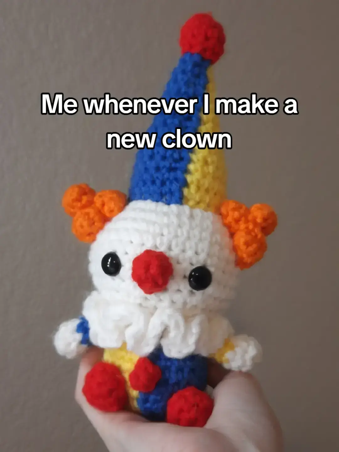 Just silly little guys :') #clown #clowns #clownoc #clowncore #clownart #clowntok #clowntiktok #clowncoreaesthetic #amigurumi #amigurumis #amigurumitoys  #kawaii #kidcore #weirdcore #stuffie #plush #plushie #plushies #silly #sillyclown #crochet #crochetersoftiktok #crochettiktok #crochetpattern 