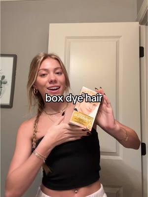 #hairdye #boxdye #DIY #hair #fypシ #blonde 