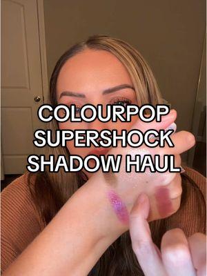 Colourpop super shock shadow haul with swatches 😍 #colourpop #eyeshadow #supershockshadow #affordablemakeup #beautyonabudget #creameyeshadow #easymakeup 