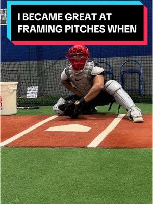 I became great at framing pitches when ⚾️🤔 #baseball #catcher #baseballcatcher #catcherslife #catchingtips 