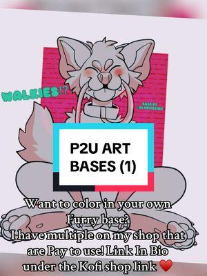 Want to color your own furry bases? Check out my kofi link in my bio!! Please do tag me too if yall decide to color them in ♥️ . . #furryartbase #bases #furryart #furries #furryfandom 