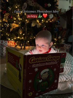 Can also use a phone for light! Photos shot with iphone. #christmasphotoshoot #christmasphotoideas #christmasbabyphotos #babychristmas #babysfirstchristmas #momandbaby 