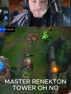 MASTER RENEKTON TOWER DIVE OH NO #fyp #leagueoflegends #renekton #garen #loltriton