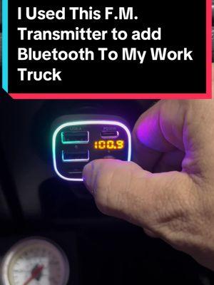 I Used This F.M. Transmitter to add Bluetooth To My Work Truck @SYNCWIRE #BluetoothTransmitter #TechGadgets #lawncare  #TikTokMadeMeBuyIt #CarHacks #lawntok  #SyncwireFMTransmitter #CarEssentials  #HighQualitySound #ModernizeYourCar #HandsFree #TikTokShopFinds #MustHaveGadgets #TechForCars #syncwire 