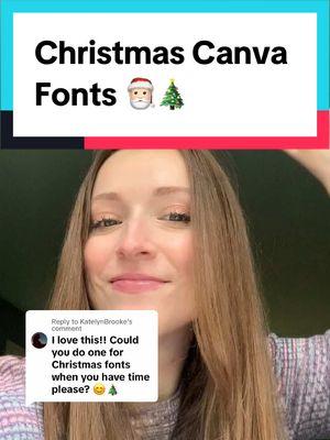 Replying to @KatelynBrooke Christmas Canva fonts #canvafonts #canvafontpairings #christmasfonts #christmas 