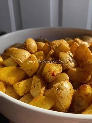 SPICY AIR FRIED POTATOES 🥔 recipe is on my instagram!! #potato #spicy #airfryer #airfryerrecipes #airfried #sidedish #lowcarb #lowcarbrecipes #lowcalorierecipe #lowcarblove #lowcarbdiet #lowcarblife #lowcalorie #Recipe #recipesoftiktok #recipesforyou #food #Foodie #foodtiktok #FoodLover #fypシ #fyp #foryou #foryoupage #asmr #asmreating #asmrsounds #asmrtiktoks #asmrvideo #viral #trending #viralvideo #keto #ketodiet #ketorecipes #ketoforbeginners #ketolife #EasyRecipe #sugarfree #zerosugaradded 