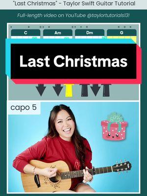 Here’s an EASY way to play “Last Christmas” (Taylor Swift cover version) on the guitar! 🎸🎶 Follow for more short tutorials! 🫶🏼 #guitarlesson #guitartutorial #easyguitar #easyguitarlesson #easyguitartutorial #easyguitarsongs #howtoplayguitar #beginnerguitar #guitarforbeginners #guitartok #guitar #fyp #guitarcover #swiftie #taylorswift #taylorsversion #lastchristmas #christmas #christmassong 