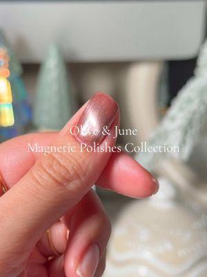 The clean up brush is the real mvp 🤩 💅 @Olive & June magnetic polishes with ✨Wanda✨ the magnetic wand 🥰 #nailswatch #nailinspo #nailideas #nailtutorial #nailart #nailtok #nailsathome #oliveandjune 