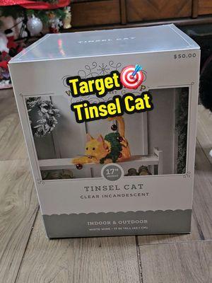 Replying to @nicole.bower1 I got it from Target! Not sure if you can still order them online coz they've sold out in stores. The moment I saw it, I had to buy it! 🎅 It was so cute!🥰 #foryou #foryoupage #catsoftiktok #PetsOfTikTok #ohiocats #catdecor #LaPuraCrema #christmas #christmasdecor #tinsel #tinselcat #targetfinds 