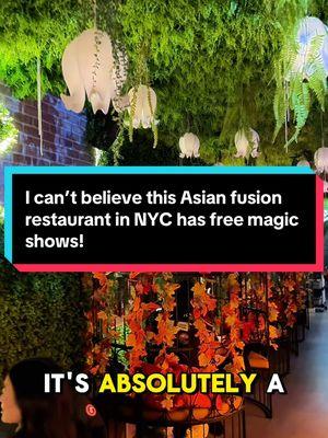 I can’t believe I found this amazing Asian fusion restaurant where they have free magic shows! Check out 📍 Wonderland Bar #cocktails #cocktailbar #nyccocktails #craftcocktails #cocktailart #asianfusion #asianfood #asianrestaurant #asiancuisine #magic #magicshow #magician #nycrestaurants #nyceats #food #Foodie #foodblogger #foodtiktok #FoodTok #foodietiktok #foodietok #manhattan #nycfood #nyc #newyorkcity #impossible #affordable #nyclifestyle #cocktailtime #cocktailhour #asian #nyclife 