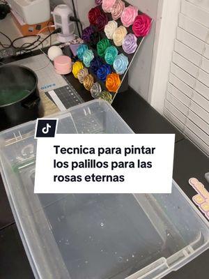 Asi es como pinto los palillos de brocheta para mis rosas eternas #bouquets #ramos #rosas #roses #rosaseternas #eternalflowers #paratiii #pyf #fypシ゚viral #viraltiktok #tiktokviral #usatiktok #usa 