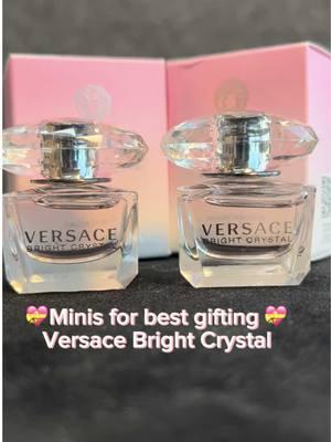 #tiktokperfume Versace bright crystal minis for best gifting #mademyyear #shopvideocarnival #versace 