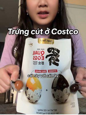 Trying the viral Costco quail eggs snack.  Ăn thử trứng cút đang viral ở Costco. #anhsjournal #costco #costcofinds #costcotiktok #costcobuys #quaileggs #fyp #fypシ #trending #foryoupage #foryourpage #vietnamese #cuocsongmy #cuocsongomy #nguoivietomy #vietnamesegirl #tiktokmademebuyit 