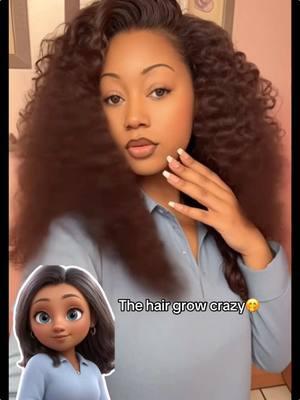 The hair grow crazy😱💥 before or after? 🤭#hairtok #hairtrends #ai #aihair #curlywig #forupage #viral #hairvideos 