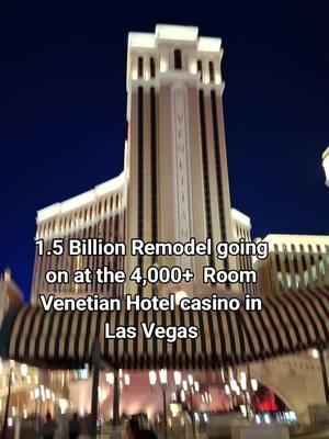 1.5 Billdon dollar Remodel gping on at the Venetian Hotel Celebraring 25 years on the strip. #Venetian #palazzo #Lasvegas #vegas 