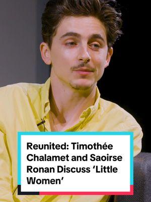 “There was something really special in the air during #LittleWomen.”  For VF’s Reunited series, Timothée Chalamet and Saoirse Ronan sat down to discuss their chemistry, working with Greta Gerwig, and their latest films, #Blitz and #ACompleteUnkown.  #timotheechalamet #saoirseronan #gretagerwig 