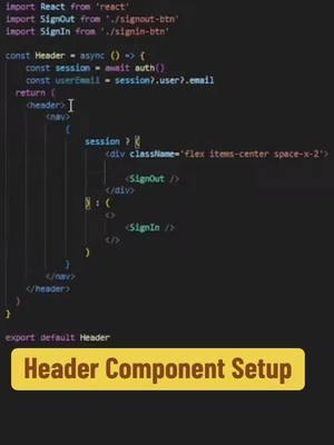 Fullstack nextjs 15 project. Header setup#fullstackdeveloper #nextjs #typescript #backenddevelopment #nextjs15 #nodejs #javascript 