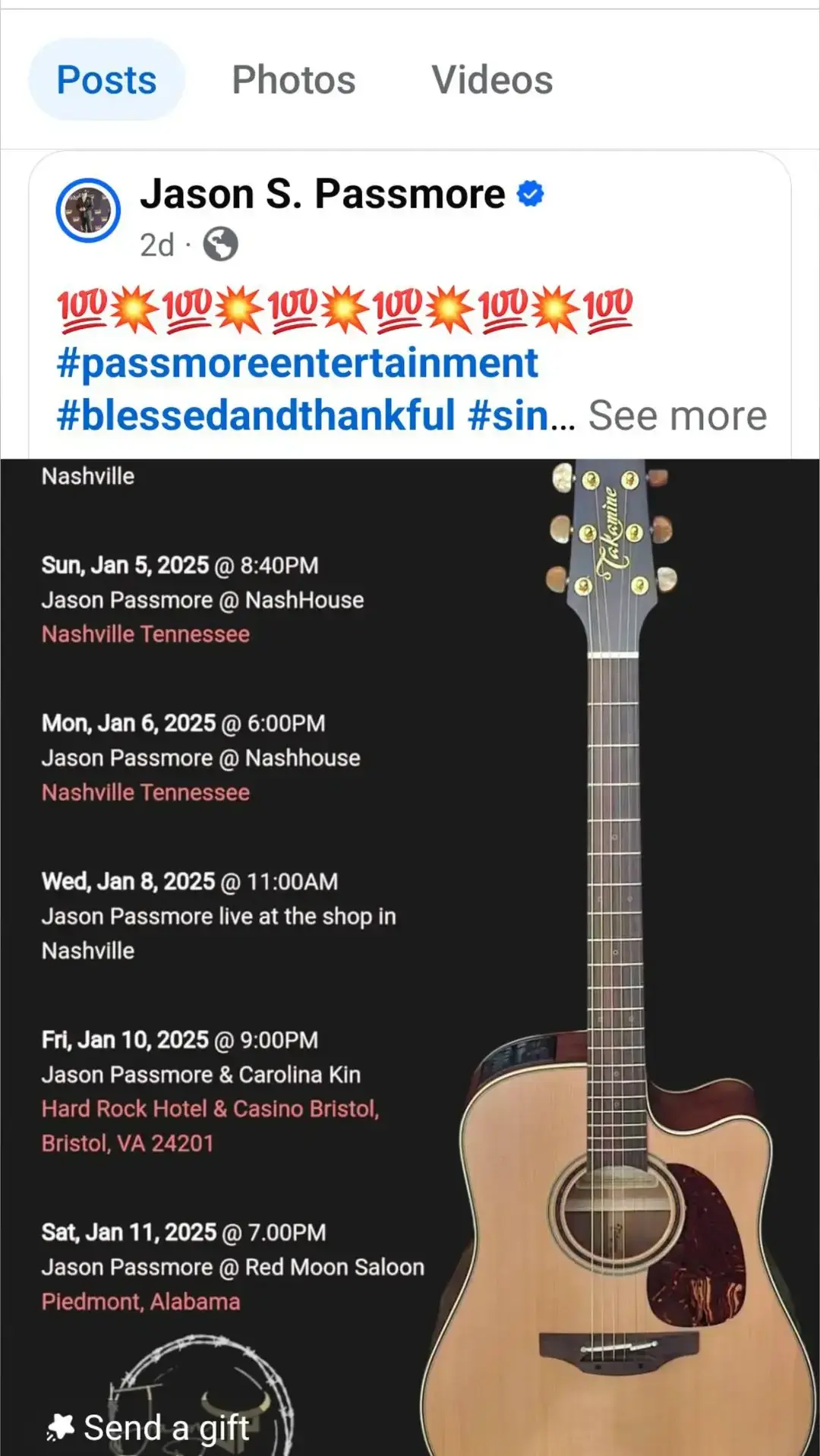 y'all make sure to save the date! January 11, 2025. #jasonpassmoremusiccom #jasonpassmore  #piedmont  #nightlife 