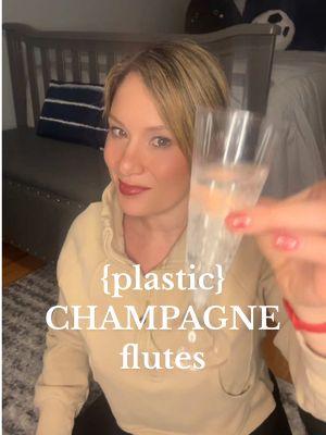 Cheers! #champagneflutes #toast #tiktokmademebuyit #ohiomomtok #disposable #partysupplies #newyearseve #cheers #parfait #giftidea #laugh 