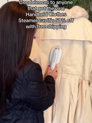 wrinkle-free clothes on the go!  #steamer #steameriron #steamerforclothes #steamerironportable #steamers #steamerirontravel #steamertiktok #christmasgift #tiktokshopholidayhaul #falldealsforyou #tiktokmademebuyit 