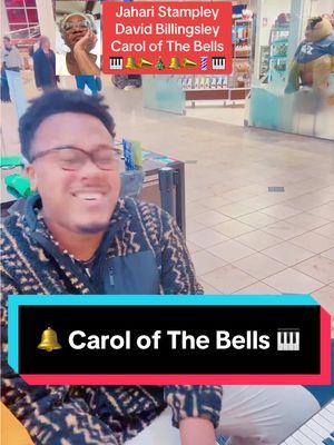 🔔Carol of The Bells 🎹 Coolest version I’ve ever heard thanks to @Jahari Stampley absolutely BLAZING on this Tune. Thankful to have met such a Piano Giant. 🚀 Never heard the Bells Carol quite like this before. 😳🎄🔥 Heaven on Earth. 🌎 Peace & Good Will to All People. 🙏🏾 #JahariStampley #CarolOfTheBells #DavidBillingsley #Duet #FourHandsPiano #DuelingPianos #CLAB #ForMomma #ArtsAtMSP #MSPAirport #AirportPiano #ASMRPiano #HarkHowTheBells #LIVEhighlights #TikTokLIVE #LIVE 