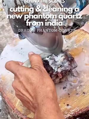 Our vendors work so hard to process our materials.. We are so thankful! Here’s a behind the scenes of our new pocket find: Dragon Phantom Quartz being prepped in India! #indianminerals #crystalliveemporium #dragonphantomquartz #phantomquartz #quartz #rarecrystals #rareminerals #mineraldealer #rarecrystals 