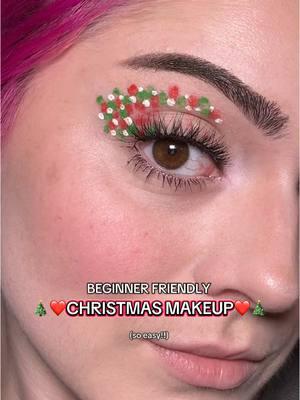 This is so easy and so cutesie ❤️🥹🎄#christmasmakeup#christmas#makeup#makeupartist#beauty#beginnermakeup#easymakeup#makeuphacks#makeuptutorial#makeuptips#pgh#easymakeuptutorial  