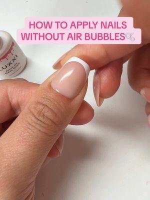 Step one add to cart , Step 2 save this for later 😉 #nailapplication #nomoreairbubbles #brushonnailglue #pressonnails 