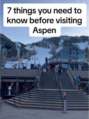 📌 7 THINGS YOU NEED TO KNOW BEFORE VISITING ASPEN  As a travel journalist, I’ve traveled to so many cities around the world, but none as much as Aspen. Here are my 7 tips you need to know before visiting this upscale mountain town (and probably my favorite place in the world).  The last tip is the most important!  👉🏼 Bookmark this post and share it with a friend.  #aspen #aspencolorado #aspensnowmass #aspenco #aspenmountain #luxurytravel #luxurytravel #traveltips #traveltip 