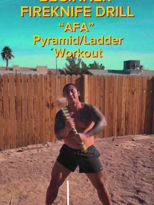 i recently learned that some people call the rolling over hand motion “afa” so here is a pyramid/ladder style drill that i use usually during my warm ups with the afa move. i start at 1x, then 2x, all the way up to 10x and then i go down back to 1x #fireknife #ailao #ailaoafi #sivaafi