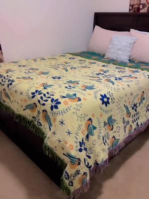 Boho Style Floral Print Blanket #bedsheets #blanket #floraldesign #floralprint #bedroom #roomdecor #decor #ttshop #TikTokShop #bestquality #punjabitiktok 