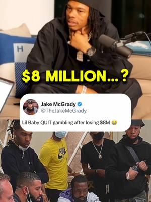 Lil Baby tells Lil Yachty about how he QUIT gambling and banned himself from casinos after losing $8M 😅 (via @A Safe Place Pod / @lilyachty) #lilbaby #lilyachty #safespacepodcast #lilbaby4pf #lilbabyedit #lilbabymusic #lilbabyquotes #yachty #lilboat #lilyachtyedit #lilyachtysounds #rapmeme #rapmemes #rapnews #raptiktok #raptok #rapculture #hiphoptok #hiphoptiktok #hiphopculture #hiphopmemes #hiphopnews #gambling #gamblingtok #gamblingtiktok #michaelrubin #jakemcgrady 