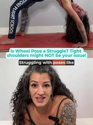 Tight shoulders restricting your practice? I'm about to blow your mind 💥 It might not actually be tight shoulders 😱 If Wheel pose is a struggle, or if you feel like your hands are miles away from your heels in Camel, you might secretly have some tight pecs! Your Pectoralis major muscle (the big guy in your chest) is the most superficial of your Pec muscles. Its job is to not only adduct your arm (hug your arms in towards the midline), but it's also one of the main muscles responsible for taking your arm into flexion. This means if your Pec muscle is tight, movement could be restricted in both directions (flexion AND extension). Give these 2 magical Pec releases a try: 👉 Bend your elbow to 90° and place your hand on a wall. Press into the wall, then gently turn your chest away. Stay here for as long as it feels good. 👉 Grab a yoga block or foam roller. Place your prop under your armpit and roll slightly forward to create compression on your Pec. Stay for about 30 seconds to a minute, and breathe a LOT! Be sure to test out a pose you typically feel restricted in after you do these, and see if you notice a difference! 🔴 Want to learn more about using Myofascial Release to get out of pain in your practice and everyday life? Click the l!nk in my b!o to check out my Fascia Course! UnF*ck Your Fascia is your ultimate guide to pain relief, improved mobility, and over 50 targeted muscle releases and pain protocols! . . . #armbalancetraining #yogabalancepose #yogabalanceact #yogabreath #onandoffthemat #yogaforbeginners #flexibilitytips #yogapracticeeveryday #handbalancing #yogatips #learnyoga #handstandtraining #yogastrength #yogaflexibility . how to arm balance yoga, how to do handstand, crow pose yoga, balancing yoga poses, yoga arm balances for beginners, arm balance yoga class, learn yoga arm balance