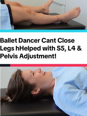 French ballet dancer can’t close her legs when she’s laying on her back. Dr. Rahim found nerve pressure at S5 in the sacrum and L4 in the lumbar spine. After adjustment, patient was able to close her legs while on her back. #Drrahim #gonsteadwellness #chiropractor #help #stuck #hips #tailboneinjury #l4 #s5 #chiropractic #adjustment #foryou #fyp #dubai #losangeles 