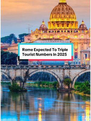 Rome expected to TRIPLE tourist numbers from last year due to Jubilee! 🤯 #exploringitaly #italy #italia #italytravelnews #italytravel #jubilee 