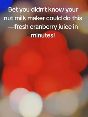 This nut milk maker isn’t just for almonds! It’s your all-in-one kitchen MVP, perfect for creating fresh, natural juices like cranberry, oat milk, and more. Say goodbye to additives and hello to homemade perfection in minutes! #tiktokshopfinds  #tiktokholidayhaul  #spotlightfinds #NutMilkMaker  #FreshJuiceMadeEasy  #CranberryJuice  #HomemadeGoodness  #HealthyLiving  #KitchenHacks  #DIYDrinks  #NoAdditives  #FreshAndPure  #JuicingMadeSimple 