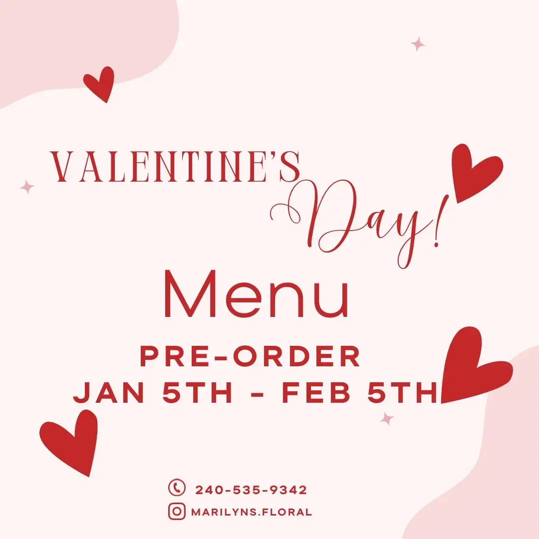 Valentines menu is up ! ❤️  #florist #valentinesmenu #viraltiktok 