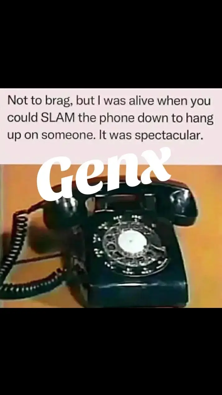 Anyone remember slamming the phone down ?#genxcrew #genx #fyp #outlawcountry #holdmybeer 