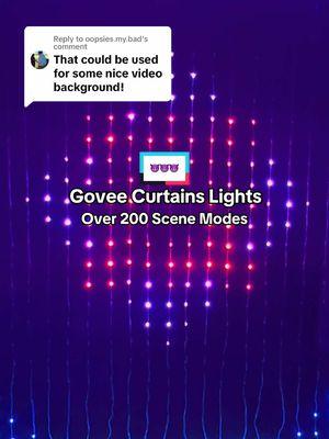 Replying to @oopsies.my.bad Over 200 scene modes, this is the ultimate space setup for gamers, parties, kids room…pairs with music to hit beats, seriously epic lighting for your soace 👏🏻 #goveecurtainlights #curtainlights #gamersetup #gamer #kidsroom #holidaylightshow #partylights #giftidea #giftideasforhim 