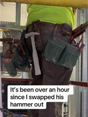 Lets normalize talking to our apprentices in a positive manner and giving them new tools. #drywall #construction #trades #bluecollar #apprentice #workhumor #fypシ 