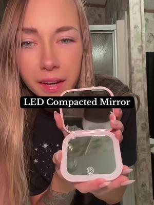 Super affordable compact mirror! #fyp #holidayhaul #TikTokShop #tiktokshopaffiliate #caraccessories #pursemusthaves #compact #affordable #ledmirror #portalsmelaniemartinez 