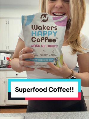 There are 12 Superfoods in my morning cup of coffee! #healthyrecipes #healthylifestyle #superfoods #superfoodcoffee #instantcoffee #wakershappycoffee #happycoffee #newyearsresolution #coffee #coffeetiktok 