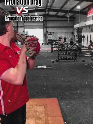 Pronation Drag vs. Pronation Acceleration ⚾💥 ❌ Pronation Drag: 	•	Typically seen from a horizontal arm slot. 	•	The pitcher fights against centrifugal force to pronate and spin the ball. 	•	This puts excessive stress on the flexor-pronator muscles, leading to fatigue, instability, and increased risk of UCL damage or Tommy John surgery. ✅ Pronation Acceleration: 	•	Comes from a more over-the-top arm slot. 	•	Gravity supports the pronation, allowing the forearm to accelerate naturally. 	•	This optimizes spin and reduces stress on the arm – a healthier way to throw, especially breaking pitches. If you’re fighting your mechanics, you’re fighting your health. Train smart and build a delivery that works with your body, not against it. 🔗 Learn how to optimize your mechanics at TopVelocity.com #TopVelocity #PronationAcceleration #HealthyPitching #TommyJohnPrevention #PitchingMechanics #ThrowGas #BreakingPitches #VelocityTraining #ArmHealth #BaseballDevelopment #TrainSmart #ThrowHard 