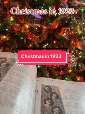 Christmas in 1923 #1920s #oldyearbooks #vintagebooks #vintagechristmas #greenscreenvideo #greenscreen 