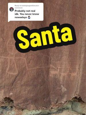 The Santa glyph #rockart #petroglyphs #petroglyph #archeology #history #nativeamerican #indigenous #Santa #santaclaus #trek #explore 