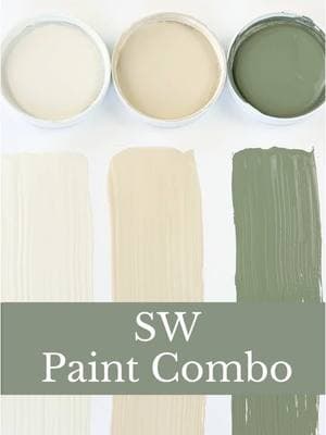 If you’re looking for a great paint color combo for your home give SW Greek Villa, SW Natural Linen, and SW Dried Thyme a try.  1️⃣ Greek Villa is an off-white with a subtle beige undertone which keeps it from feeling stark or cold. 2️⃣ Natural Linen is a warm neutral beige that isn’t  cozy, lived-in feel without being too dark or heavy. 3️⃣ Dried Thyme is a muted, herbal green with gray undertones. It can work as a subtle accent color or a bolder statement depending on the application and the surrounding colors. The combination of Greek Villa, Natural Linen, and Dried Thyme by Sherwin Williams is an excellent paint combo that offers a balance of warm neutrality with a beautiful green for an accent color.  ♥️Follow simplee DIY for more. #paintcolors #paintcolor #interiorpaint #interiorpainting #wallpaint #wallpainting #exteriorpainting #sherwinwilliamspaint #sherwinwilliams #swcolorlove 