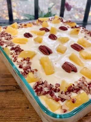 Postre de piña h nuez #recetasdecocina #carlotadepiñaynuez #recetasdecocina #parati #sobremesa #postres #carlotadelimon 