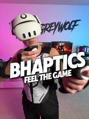 Feel the game by @bHaptics! This is wild! If you love playing VR with a Quest 3 or quest 3s then this will take it to the next level! Haptic feed back vest! Tactsuit Air & Tactsuit Pro! #Quest3 #quest3s #vr #questcreatorpartner #explorewithquest 